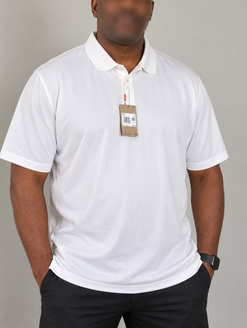 Nike The Nike Polo Dri-Fit White Golf Shirt Mens XXL New With Tags DB3260-100